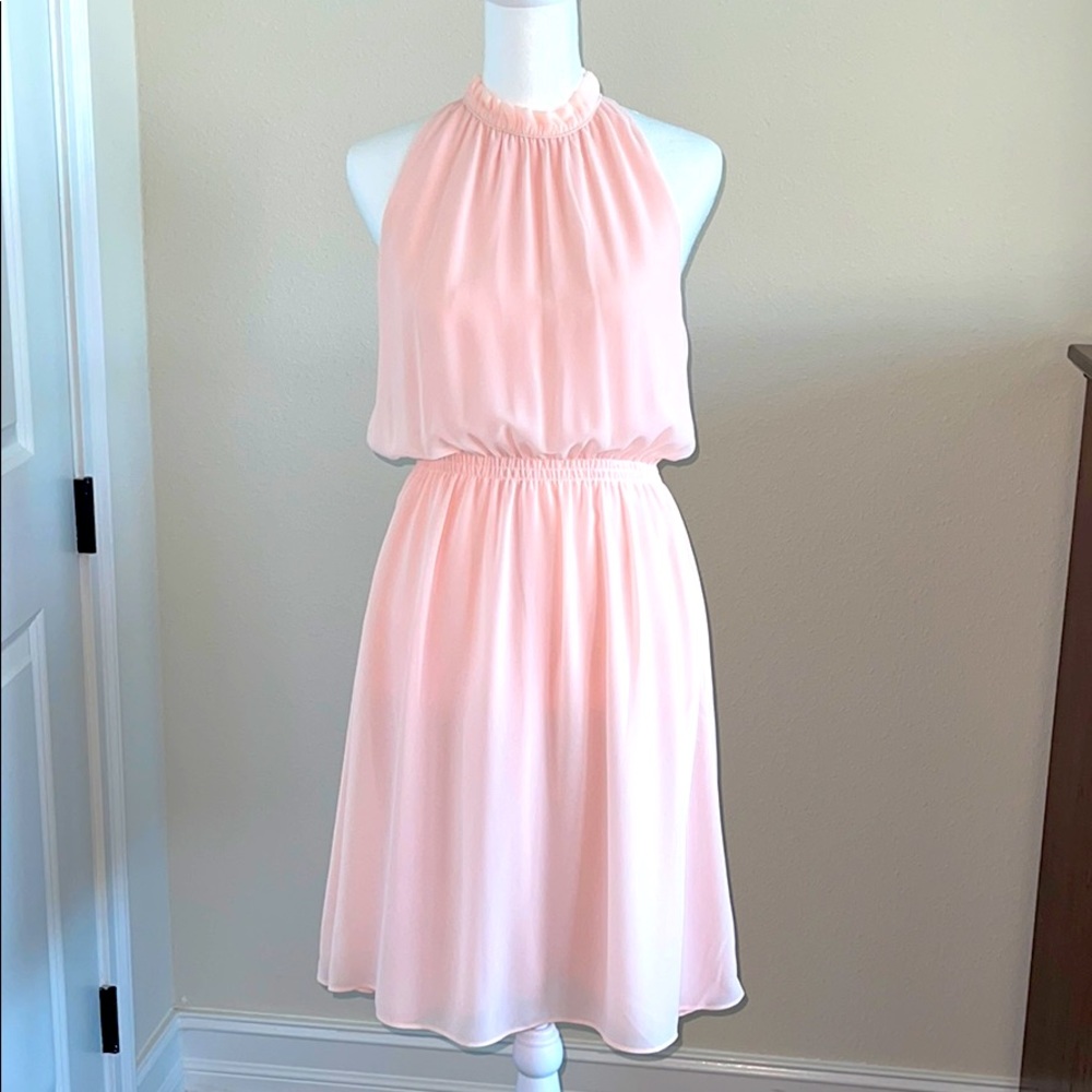 H&M sleeveless pink dress